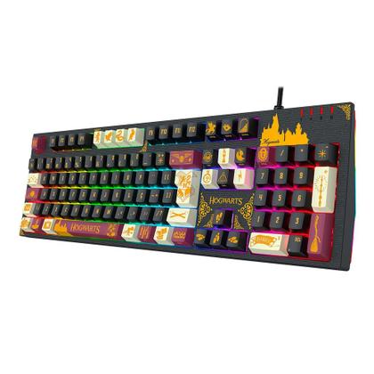 Imagem de Teclado Mecânico Gamer Redragon Harry Potter Amsa Hogwarts Special Edition RGB Preto