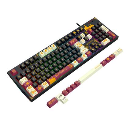 Imagem de Teclado Mecânico Gamer Redragon Harry Potter Amsa Hogwarts Special Edition RGB Preto