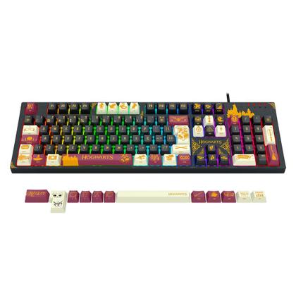 Imagem de Teclado Mecânico Gamer Redragon Harry Potter Amsa Hogwarts Special Edition RGB Preto