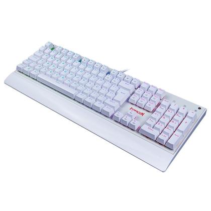 Imagem de Teclado Mecânico Gamer Redragon Kala K557W, RGB, Switch Outemu MK2 Brown, ABNT2, Branco - K557W-RGB (BROWN)