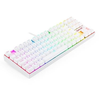 Imagem de Teclado Mecânico Gamer Redragon Kumara, RGB, Switch Outemu Blue, ABNT2, Branco - K552W-RGB (PT-BLUE)