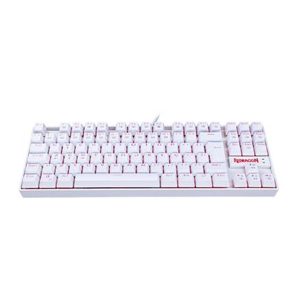 Imagem de Teclado Mecânico Gamer Redragon Kumara Single Color Branco Switch Preto