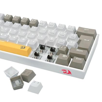 Imagem de Teclado Mecânico Gamer Redragon Lakshmi Daylight Led Branco