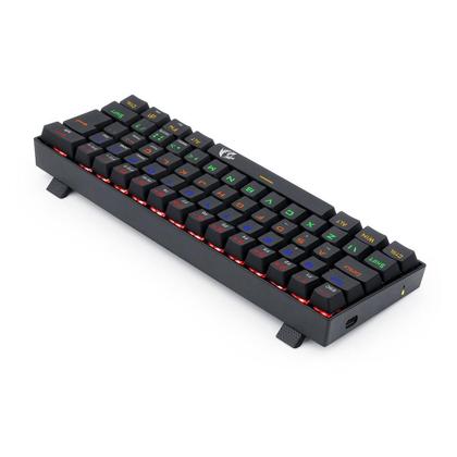 Imagem de Teclado Mecânico Gamer Redragon Lakshmi, Rainbow, Switch Black, ABNT2, Preto - K606R (PT-BLACK)