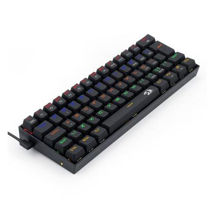Imagem de Teclado Mecânico Gamer Redragon Lakshmi, Rainbow, Switch Black, ABNT2, Preto - K606R (PT-BLACK)