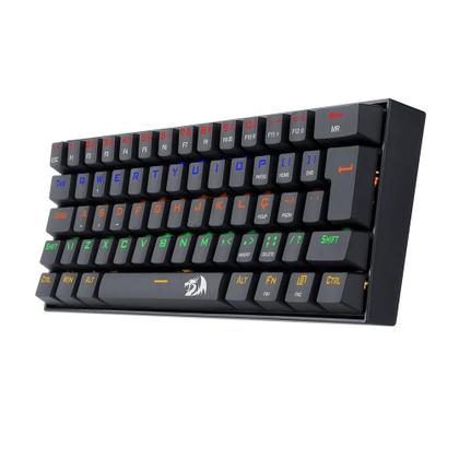 Imagem de Teclado Mecânico Gamer Redragon Lakshmi, Rainbow, Switch Black, ABNT2, Preto - K606R (PT-BLACK)
