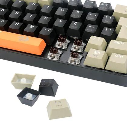 Imagem de Teclado Mecânico Gamer Redragon Lakshmi Sunset Led Branco +