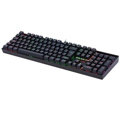 Imagem de Teclado Mecânico Gamer Redragon Mitra, RGB, Switch Outemu Blue, ABNT2, Preto - K551RGB-1 (PT-BLUE)