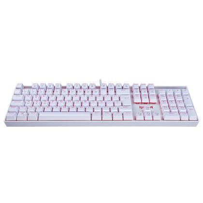 Imagem de Teclado Mecânico Gamer Redragon Mitra Single Color Branco Switch Preto
