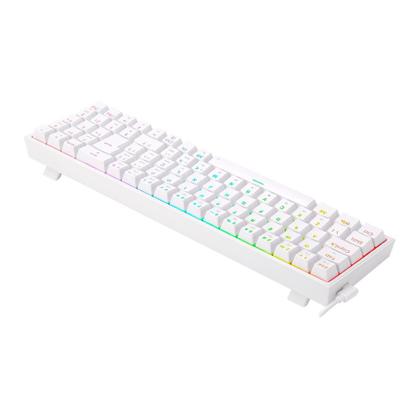 Imagem de Teclado Mecânico Gamer Redragon Pollux RGB, Switch Blue, N-keys, ABNT2, Branco - K628-RGB-W (PT-BLUE)