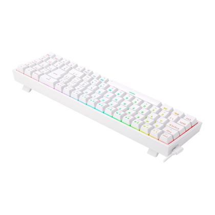 Imagem de Teclado Mecânico Gamer Redragon Pollux RGB, Switch Blue, N-keys, ABNT2, Branco - K628-RGB-W (PT-BLUE)