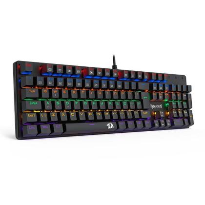 Imagem de Teclado Mecânico Gamer Redragon Valheim Rainbow, Switch Brown, ABNT2, Preto - K608-R (PT-BROWN)