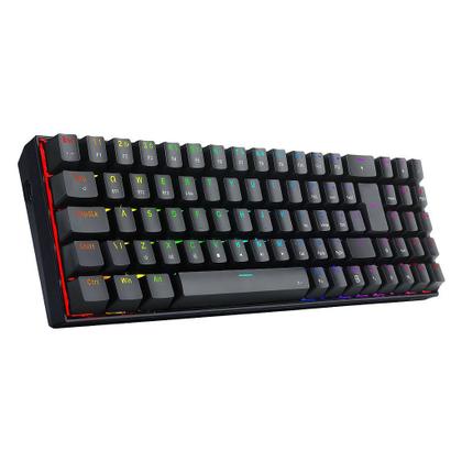 Imagem de Teclado Mecânico Gamer Redragon Zed Pro, RGB, Switch Brown, ABNT2, Black
