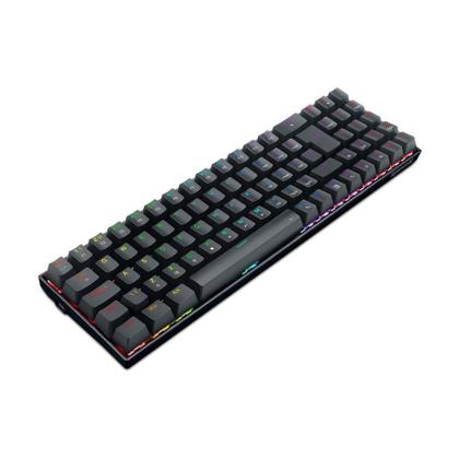 Imagem de Teclado Mecânico Gamer Redragon Zed Pro, RGB, Switch Brown, Wireless e Bluetooth, ABNT2, Preto