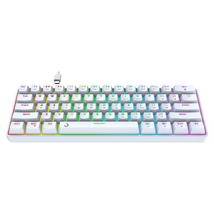 Imagem de Teclado Mecânico Gamer Rise Mode GM1 White, RGB, Switch Outemu Red - RM-TCM-GM1-WRED