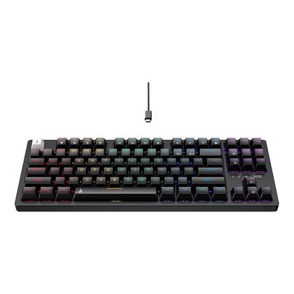 Imagem de Teclado Mecânico Gamer Rise Mode GM2 Pro Black RGB Rainbow Switch Outemu Blue - RM-TCM-GM2-BBLUE