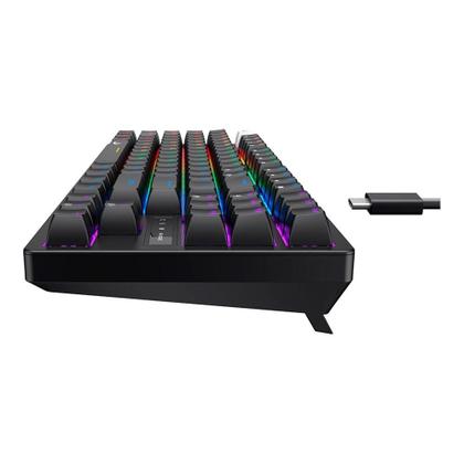 Imagem de Teclado Mecânico Gamer Rise Mode GM2 Pro Black RGB Rainbow Switch Outemu Blue - RM-TCM-GM2-BBLUE