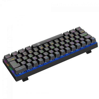 Imagem de Teclado Mecânico Gamer T-Dagger Arena, Rainbow, Switch Brown, 60%, ABNT2, Preto