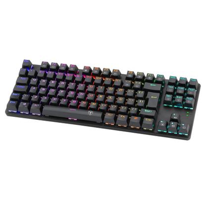 Imagem de Teclado Mecânico Gamer T-Dagger Bora, RGB, Switch Outemu Blue, ABNT2 - T-TGK315-BLUE