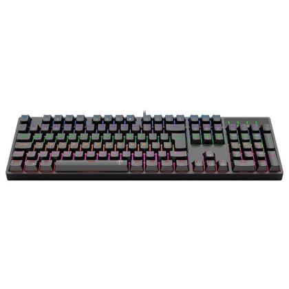 Imagem de Teclado Mecânico Gamer T-dagger Rebel, RGB, Switch Dust-proof Marrom, ABNT2, USB, Preto - T-TGK328-BR