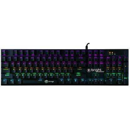 Imagem de Teclado Mecânico Gamer Usb Com Fio Rgb Switch Para Pc Bright