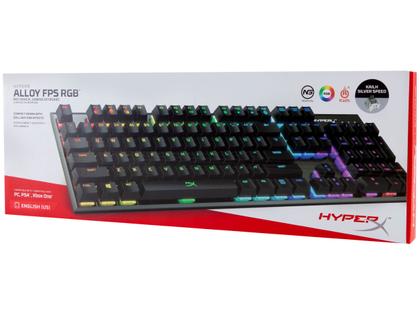 Imagem de Teclado Mecânico Gamer USB HyperX Preto