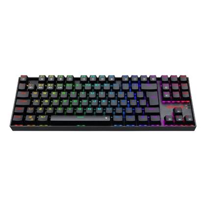 Imagem de Teclado Mecânico Kumara PRO Preto Sem Fio RGB Switch Marrom