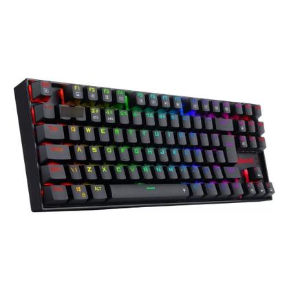 Imagem de Teclado Mecânico Kumara PRO Preto Sem Fio RGB Switch Marrom