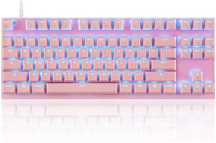 Imagem de Teclado Mecânico MOTOSPEED K82 RGB Gamer Rosa