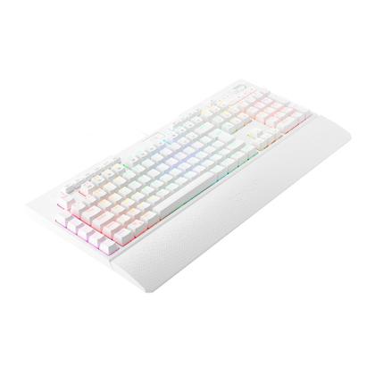 Imagem de Teclado Mecânico Óptico Gamer Redragon Brahma Pro RGB, Switch Blue, White, ABNT2