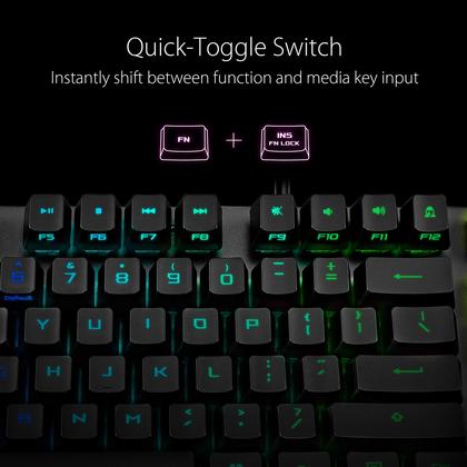 Imagem de Teclado Mecânico para Games ASUS ROG Strix Scope RX - Preto