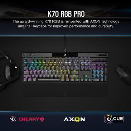 Imagem de Teclado Mecânico para Games Corsair K70 RGB PRO - Switches Cherry MX Brown