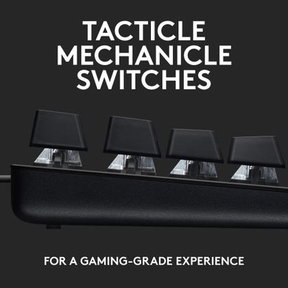 Imagem de Teclado mecânico para jogos Logitech G413 SE em tamanho real