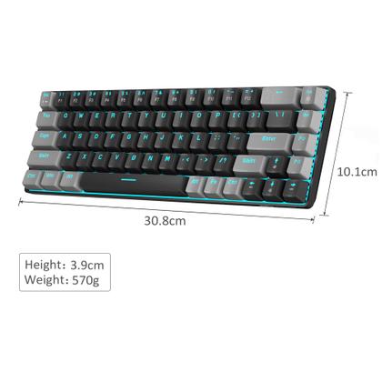 Imagem de Teclado mecânico para jogos MageGee MK-Box 68 teclas preto/cinza