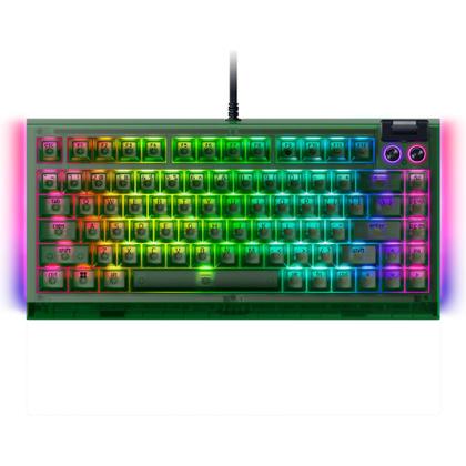 Teclado mecânico para jogos Razer BlackWidow V4 75% verde