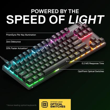 Imagem de Teclado mecânico para jogos SteelSeries Apex 9 TKL US Layout