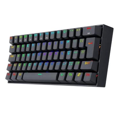 Imagem de Teclado Mecânico Redragon Draconic RGB Sem Fio 60% Switch Marrom Preto - K530RGB