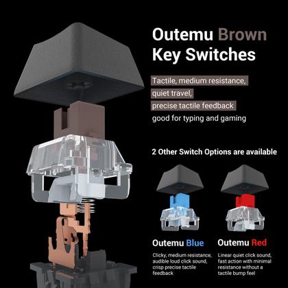 Imagem de Teclado mecânico Redragon K552 Rainbow LED para jogos