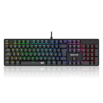 Teclado Mecânico Redragon Sindri Rainbow Switch Brown USB - K671