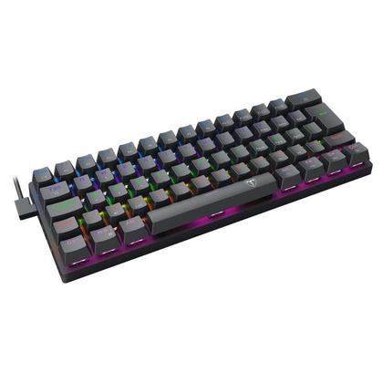 Imagem de Teclado Mecânico T-Dagger Arena Pro Sem Fio Rainbow 60% Switch Marrom Preto - T-TGK321PRO-BR PT