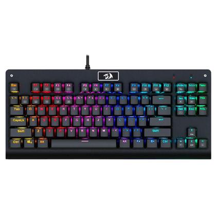 Teclado mecanico usb gamer dark avenger rgb switch brown redragon k568rgb-2 preto