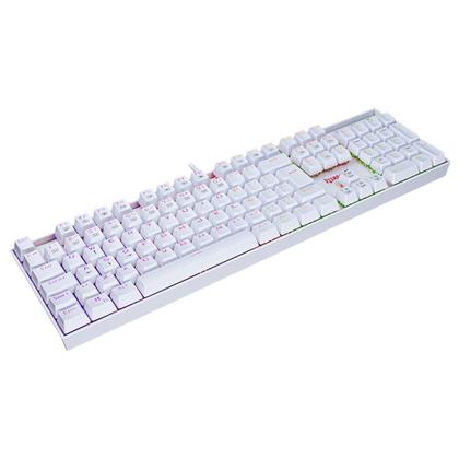 Imagem de Teclado mecanico usb gamer mitra rgb switch brown redragon k551w-rgb v2 branco