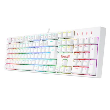 Imagem de Teclado mecanico usb gamer surara pro switch red redragon k582w-rgb-pro branco