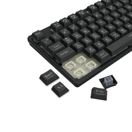 Imagem de Teclado Membrana Gamer Redragon Netherbane Rainbow Full Size Preto - K521-R