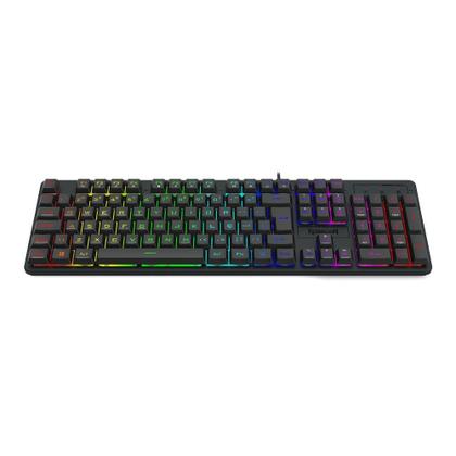 Imagem de Teclado Membrana Gamer Redragon Netherbane Rgb K521 Preto