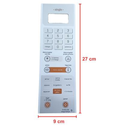 Imagem de Teclado Membrana Microondas Brastemp Bms25 Bms25abhna