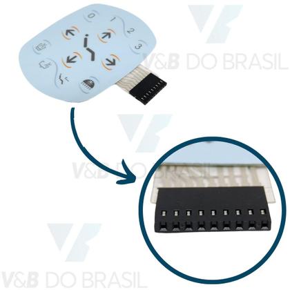 Imagem de Teclado Membrana Techno Unidade Assist 200 Compatível Dabi