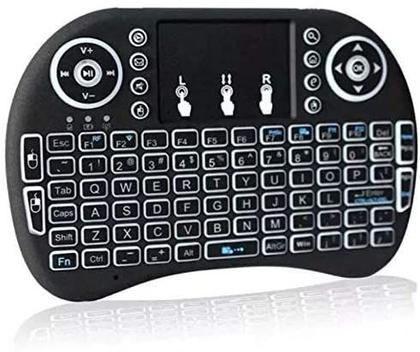 Imagem de Teclado Mini Keyboard Air Mouse Touch  sem fio LED