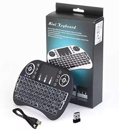 Imagem de Teclado Mini Keyboard Air Mouse Touch  sem fio LED