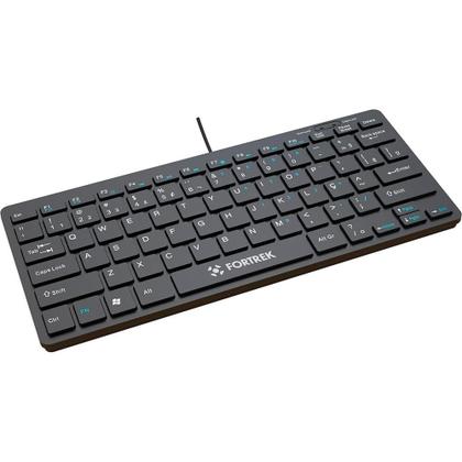 Imagem de Teclado Mini Office Fortrek K13, USB 2.0, ABNT2, Plug & Play, Preto - 84954